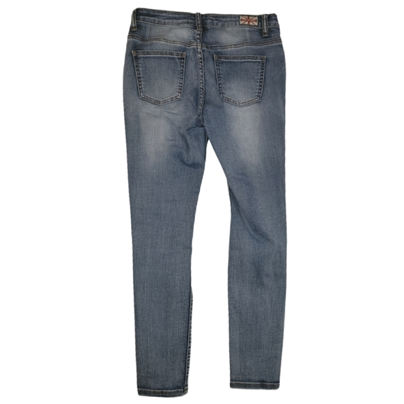 Machine Skinnny Jeans Mid Rise Ripped Destroyed Size 28/6 - Picture 5 of 9